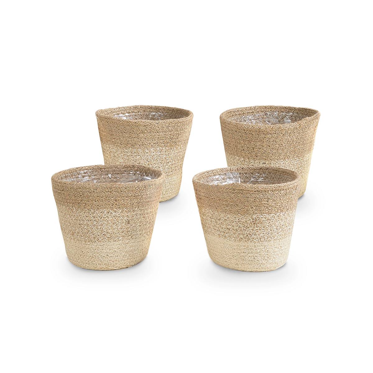 4 Crème Jute Mand - S/12cm picture 0
