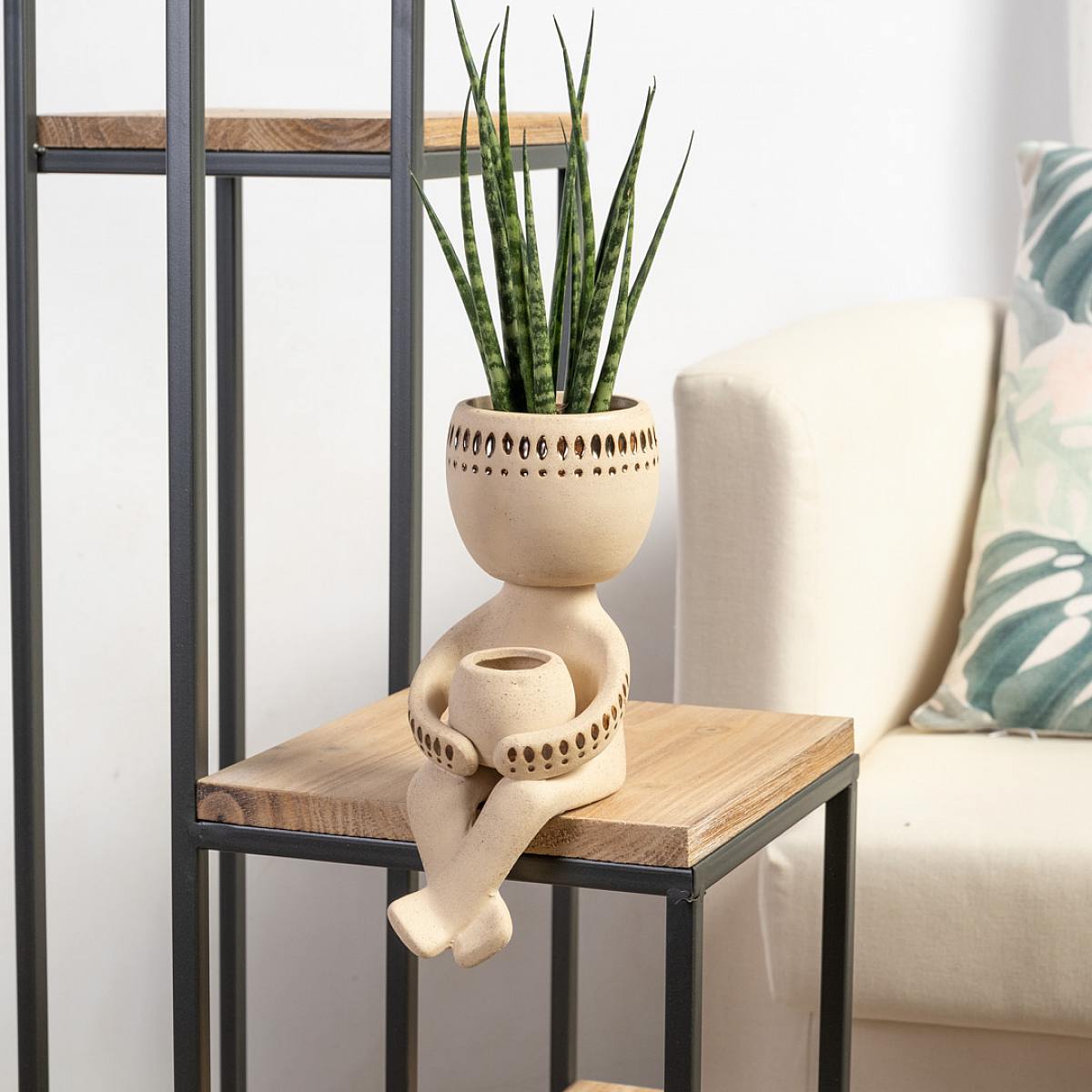 Indický květináč se sukulenty picture 0