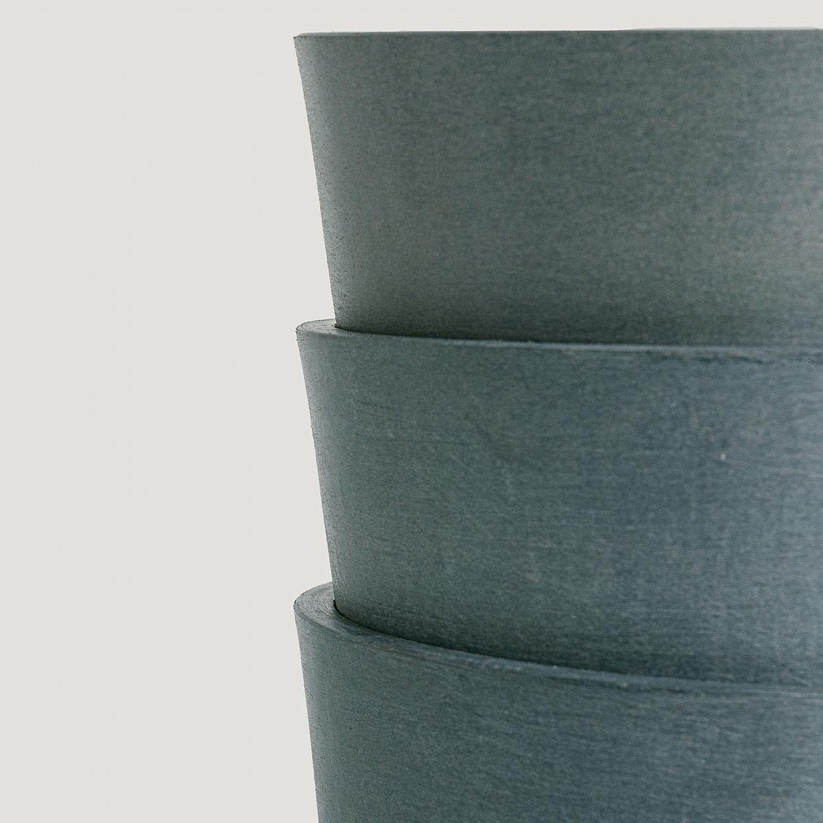 Trio Planters Eco Amsterdam Grey - M/15cm picture 3