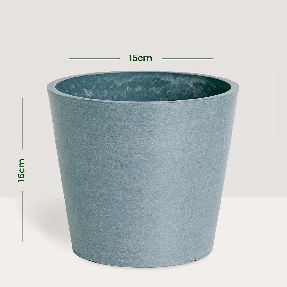 Trio Planters Eco Amsterdam Grey - M/15cm picture 4