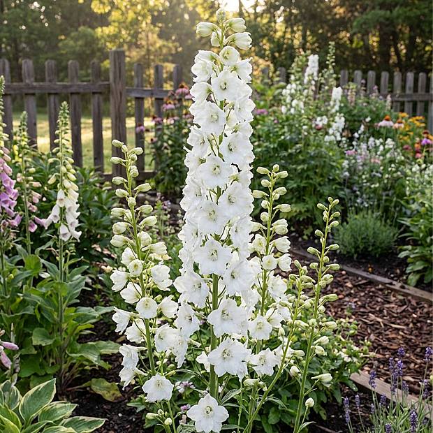 3 x Vit Delphinium details