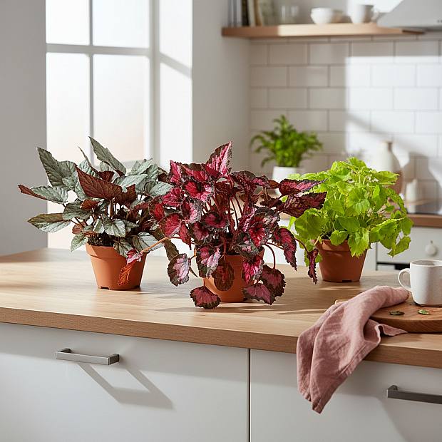 Trío Begonia Beleaf