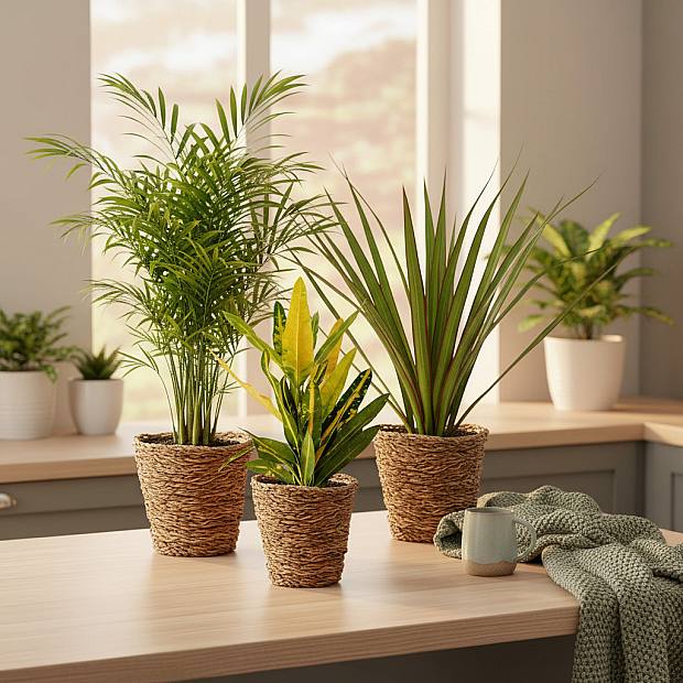 Trío de Palmas Tropicales