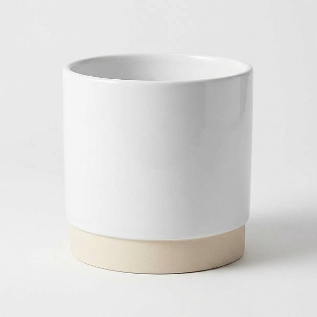 Pot en Céramique Blanc - M/15cm