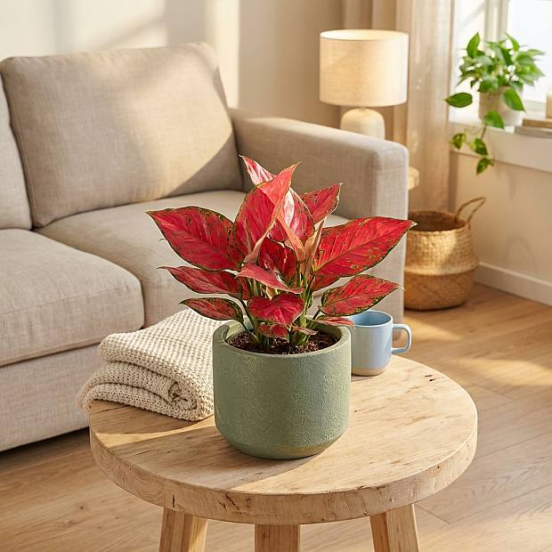 Rød Aglaonema Joy