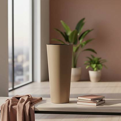 Matný Taupe Květináč