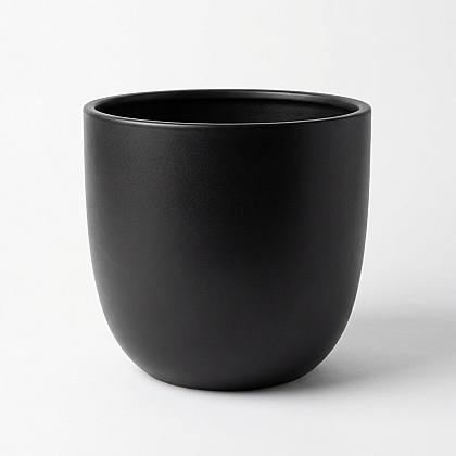 Tusca Zwart Pot - L/18cm