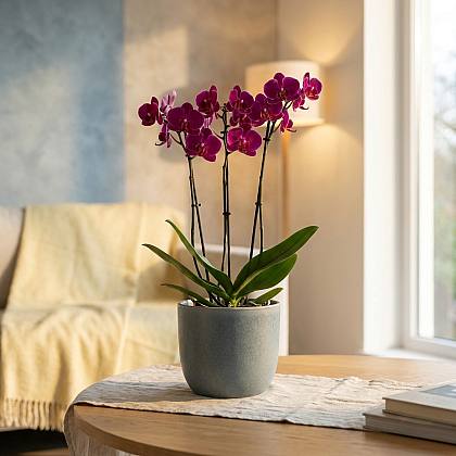 Fioletowy storczyk Phalaenopsis